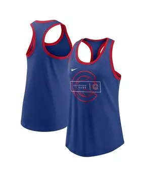 Женская майка royal chicago cubs x-ray racerback performance Nike