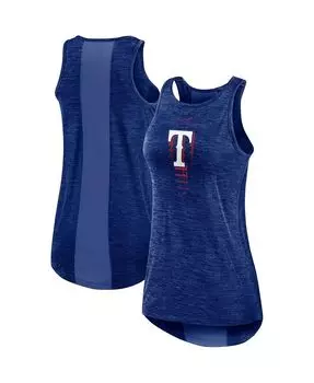 Женская майка royal texas rangers logo fade high neck performance tank top Nike