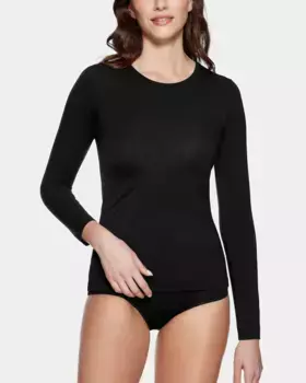 Женская майка с длинными рукавами из шерсти лиоцелла Impetus, черный