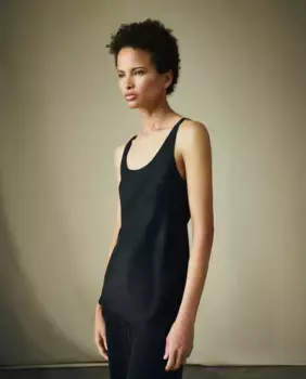 Женская майка с круглым вырезом Maksu, черный