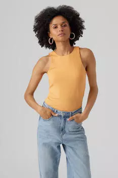 Женская майка с круглым вырезом Vero Moda, оранжевый