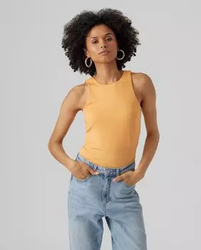 Женская майка с круглым вырезом Vero Moda, оранжевый