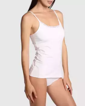 Женская майка с кружевной отделкой Promise, белый