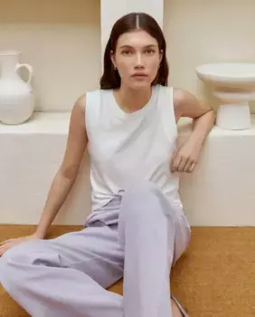 Женская майка с квадратным вырезом без рукавов Green Coast, белый