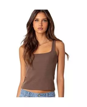 Женская майка с квадратным вырезом Edikted, коричневый