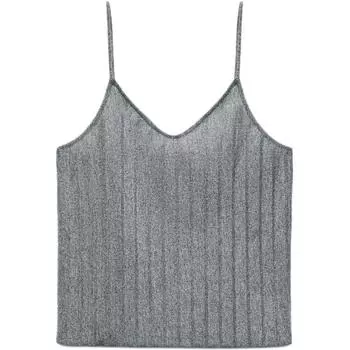 Женская майка с принтом зебры серая ZARA, Zebra Print Gray
