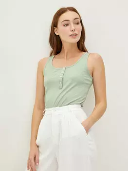 Женская майка с U-образным вырезом LCWAIKIKI Classic