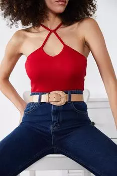 Женская майка с ворсом Красного Креста XHAN, красный