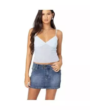 Женская майка Serafina из прозрачной сетки Edikted, синий