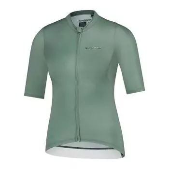 Женская майка SHIMANO SAKURA с коротким рукавом, зеркально-зеленая