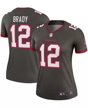 Женская майка Tom Brady Pewter Tampa Bay Buccaneers Alternate Legend Nike
