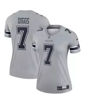 Женская майка Trevon Diggs Silver Dallas Cowboys Inverted Legend Nike, серебро