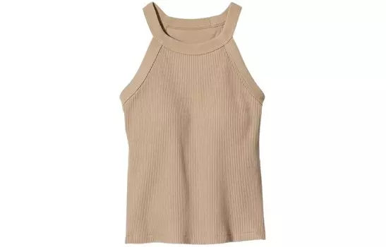 Женская майка Uniqlo, бежевый