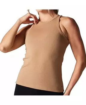 Женская майка в рубчик идеального кроя Tavi, бежевый