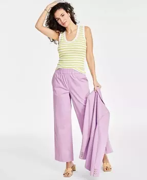 Женская майка в рубчик с U-образным вырезом On 34th, желтый