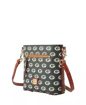 Женская маленькая фирменная сумка через плечо Green Bay Packers на молнии Dooney & Bourke, серый