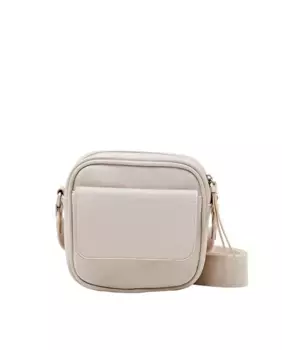 Женская маленькая квадратная сумка через плечо с эффектом кожи Esprit, цвет Blanco Hielo