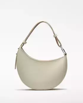 Женская маленькая сумка-хобо через плечо из некожаной кожи Adolfo Dominguez, цвет Crudo