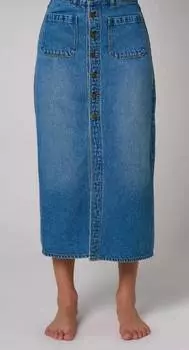 Женская матросская юбка лазурного цвета ROLLA'S