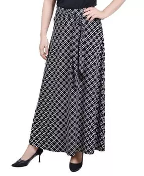 Женская макси-юбка missy с поясом на талии NY Collection, мульти