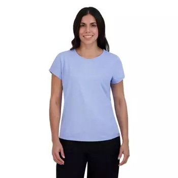 Женская меланжевая футболка с коротким рукавом Zeroxposur, цвет sea blue