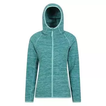 Женская меланжевая толстовка на молнии Lleyn II во всю длину Mountain Warehouse, синий