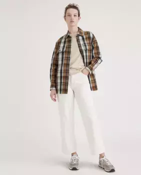 Женская межсезонная фланелевая рубашка Dockers, цвет Caramelo