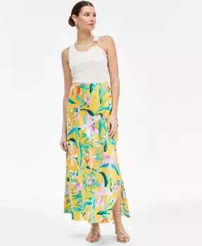 Женская миди-юбка с принтом I.N.C. International Concepts, желтый