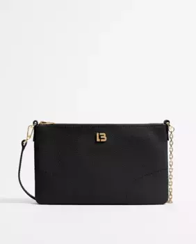 Женская мини кожаная сумка через плечо Bimba y Lola, черный