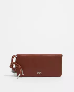 Женская мини кожаная сумочка Bimba y Lola, коричневый