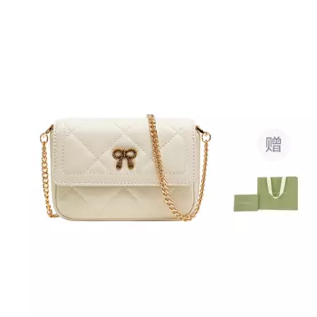 Женская мини-сумка через плечо из коровьей кожи цвета экрю VANESSA HOGAN, Ecru