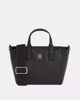Женская мини-сумка черного цвета Tommy Hilfiger, чёрный