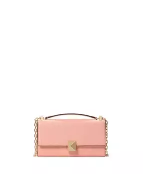Женская мини-сумка Deco Pebbled с цепочкой и клапаном через плечо kate spade new york, коричневый/бежевый