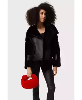 Женская мини-сумка из овчины Furniq UK, красный