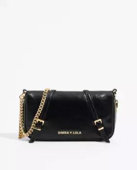 Женская мини-сумка на плечо из черной кожи Bimba y Lola, черный