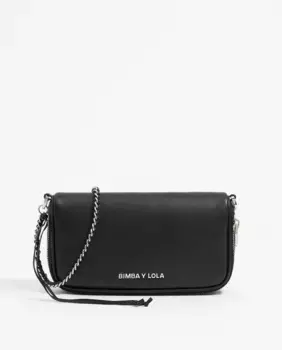 Женская мини-сумка на плечо из черной кожи Bimba y Lola, черный