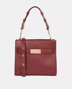 Женская мини-сумка-портфель Tommy Hilfiger бордового цвета, бордовый