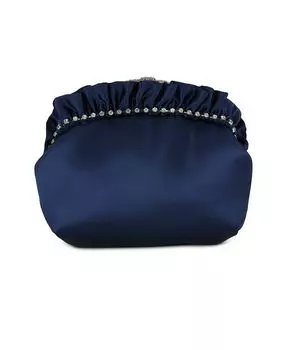 Женская мини-сумочка Aura с клатчем с рюшами сверху Jewel Badgley Mischka, синий