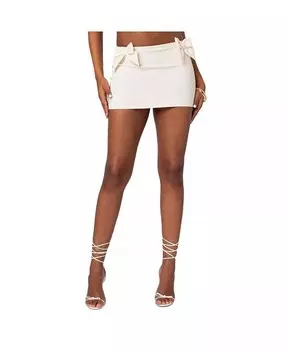 Женская мини-юбка Gabriella с бантом Edikted, белый