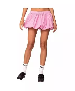 Женская мини-юбка Hila в тонкую полоску Bubble Edikted, розовый