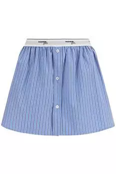 Женская мини-юбка Homme Girls в синюю полоску