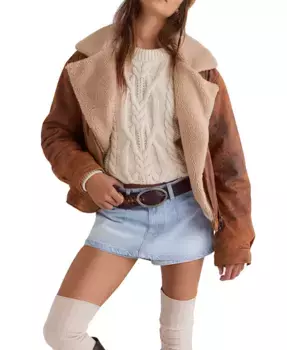 Женская мини-юбка-шорты Galivanting из денима Free People, синий