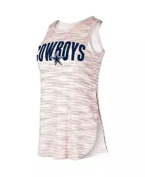 Женская многоцветная майка из трехцветной ткани Dallas Cowboys Sunray с эффектом потертости Concepts Sport, мультиколор