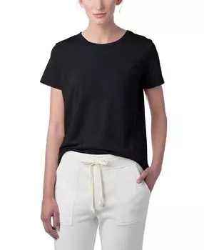 Женская модальная футболка с круглым вырезом tri-blend Macy's, черный