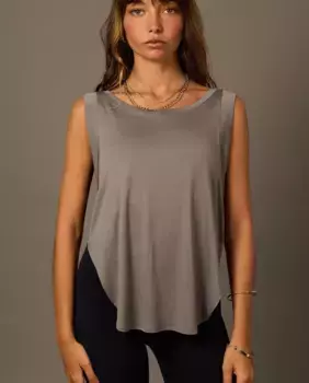 Женская модальная спортивная футболка без рукавов Believe Athletics, серый