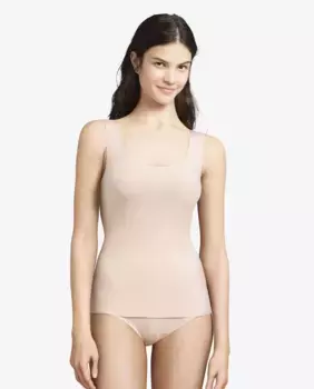 Женская мягкая эластичная майка с эффектом второй кожи Chantelle, цвет Nude