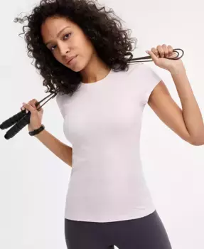 Женская мягкая футболка с коротким рукавом ID Ideology, розовый