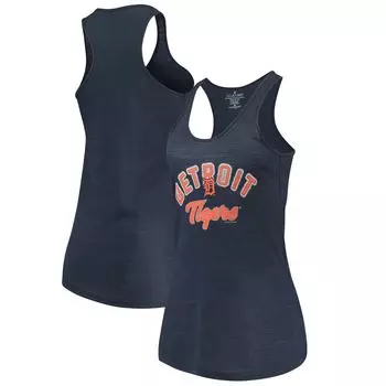 Женская мягкая как виноград темно-синяя майка Detroit Tigers Multicount Racerback