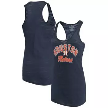 Женская мягкая как виноград темно-синяя майка Houston Astros Multicount Racerback