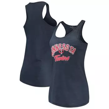 Женская мягкая как виноград темно-синяя майка Minnesota Twins Multicount Racerback